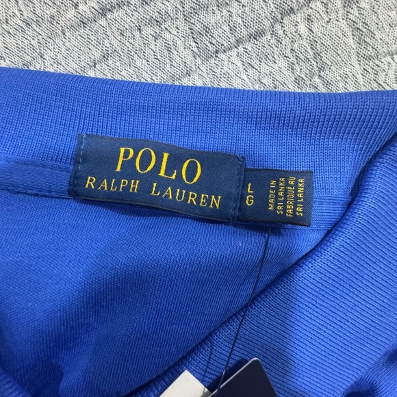 NWT Polo Ralph Lauren Golf Polo Soft Cotton Shirt Mens Large Blue Red Pony - Picture 5 of 9